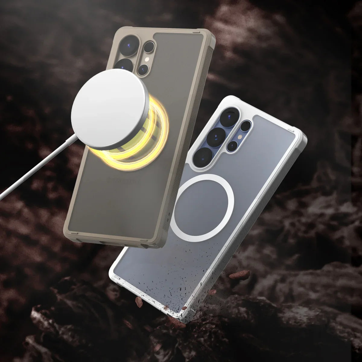 Araree Samsung S25 Ultra Duple Armor Magsafe Case - White - Tashqila Araree Samsung S25 Ultra Duple Armor Magsafe Case - White - Tashqila